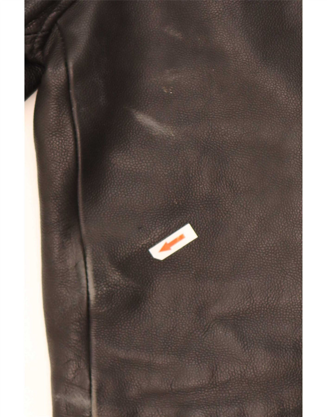veste de motard en cuir vintage pour hommes UK 36 Petit Noir
