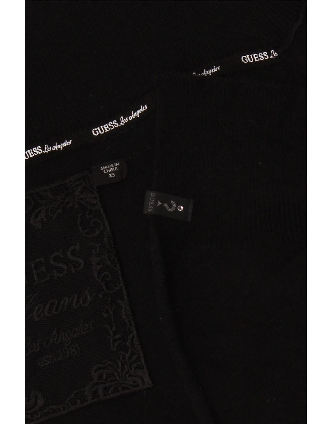 Guess Cardigan court ouvert pour femme UK 4 XS Noir