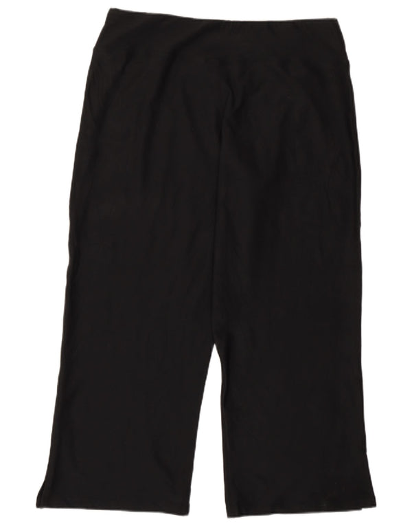 Nike Pantalon de survêtement Capri pour femme US 12/14 Large Noir Polyester