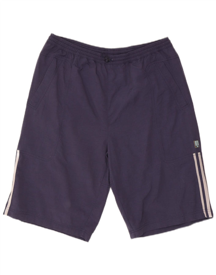ADIDAS Short de sport pour hommes, grand, bleu marine, polyester