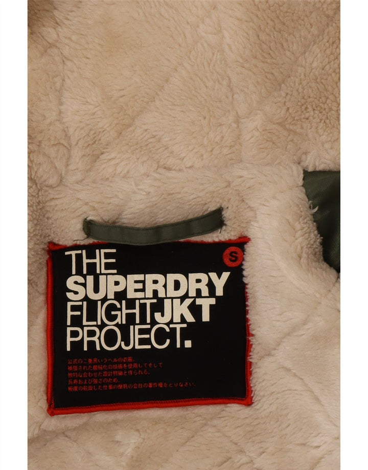 Superdry Parka à capuche pour homme UK 36 Small Vert Nylon