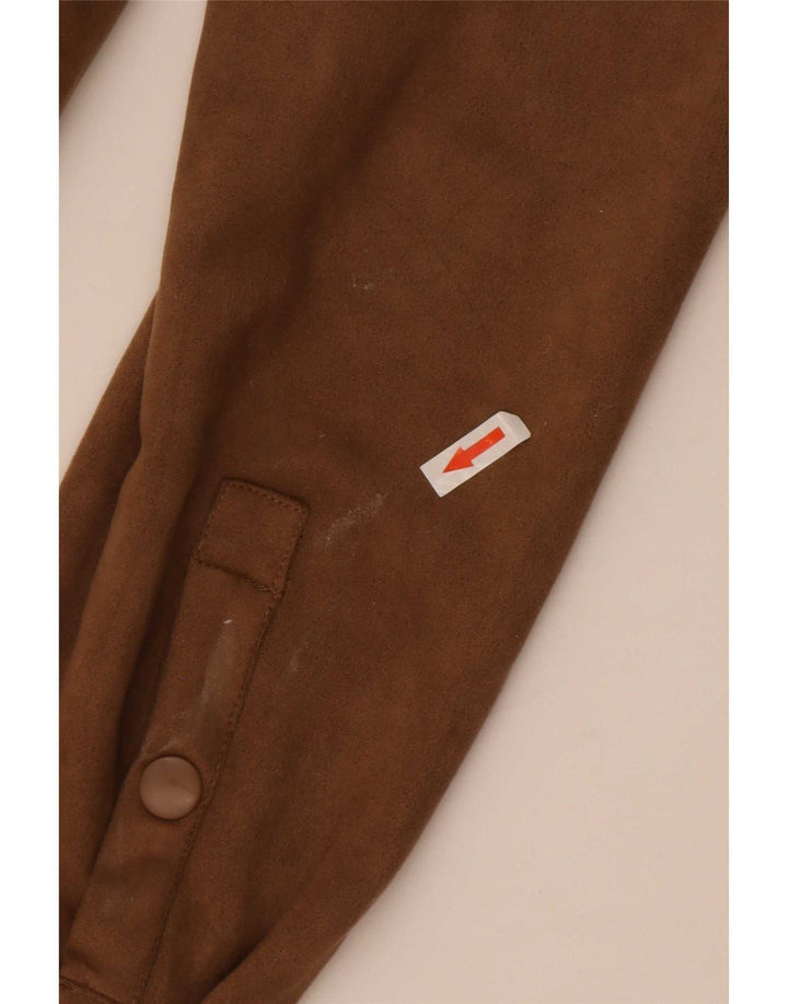 Zara Chemise À Capuche Lumberjack Homme Marron Moyen Polyester