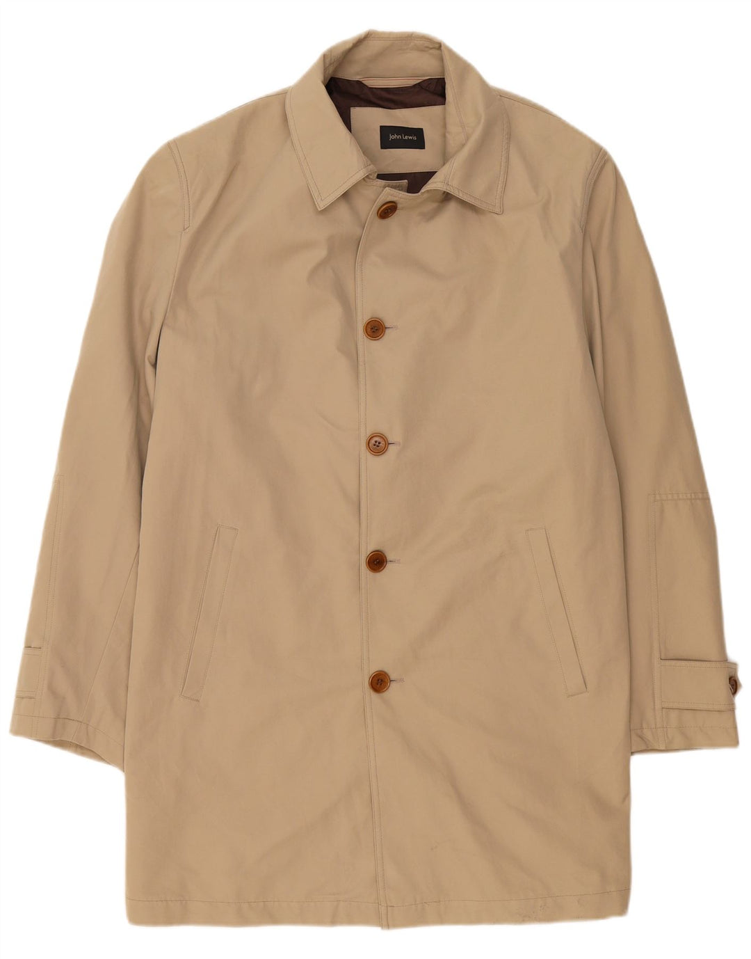 John Lewis Manteau Homme IT 54 2XL Beige Coton