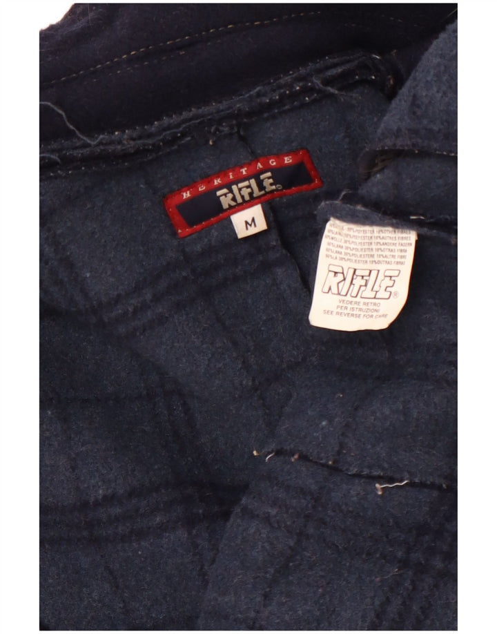 RIFLE Veste blazer militaire à double boutonnage pour femme UK 14 Bleu marine moyen