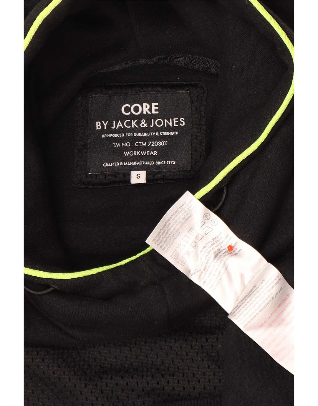 Jack & Jones Pull à capuche pour homme Small Noir Coton