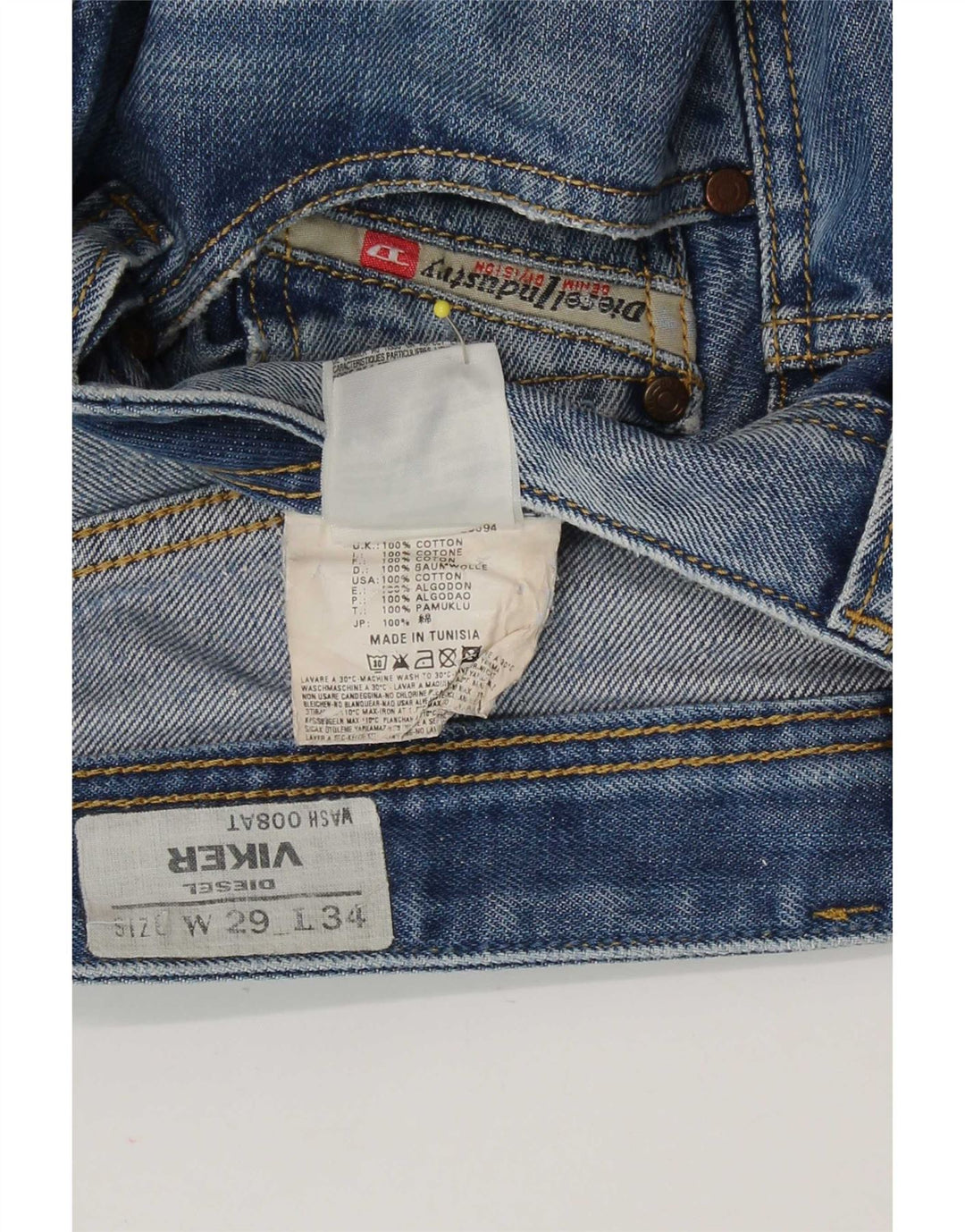 Diesel Short Viker Denim W29 Homme Bleu Moyen Coton