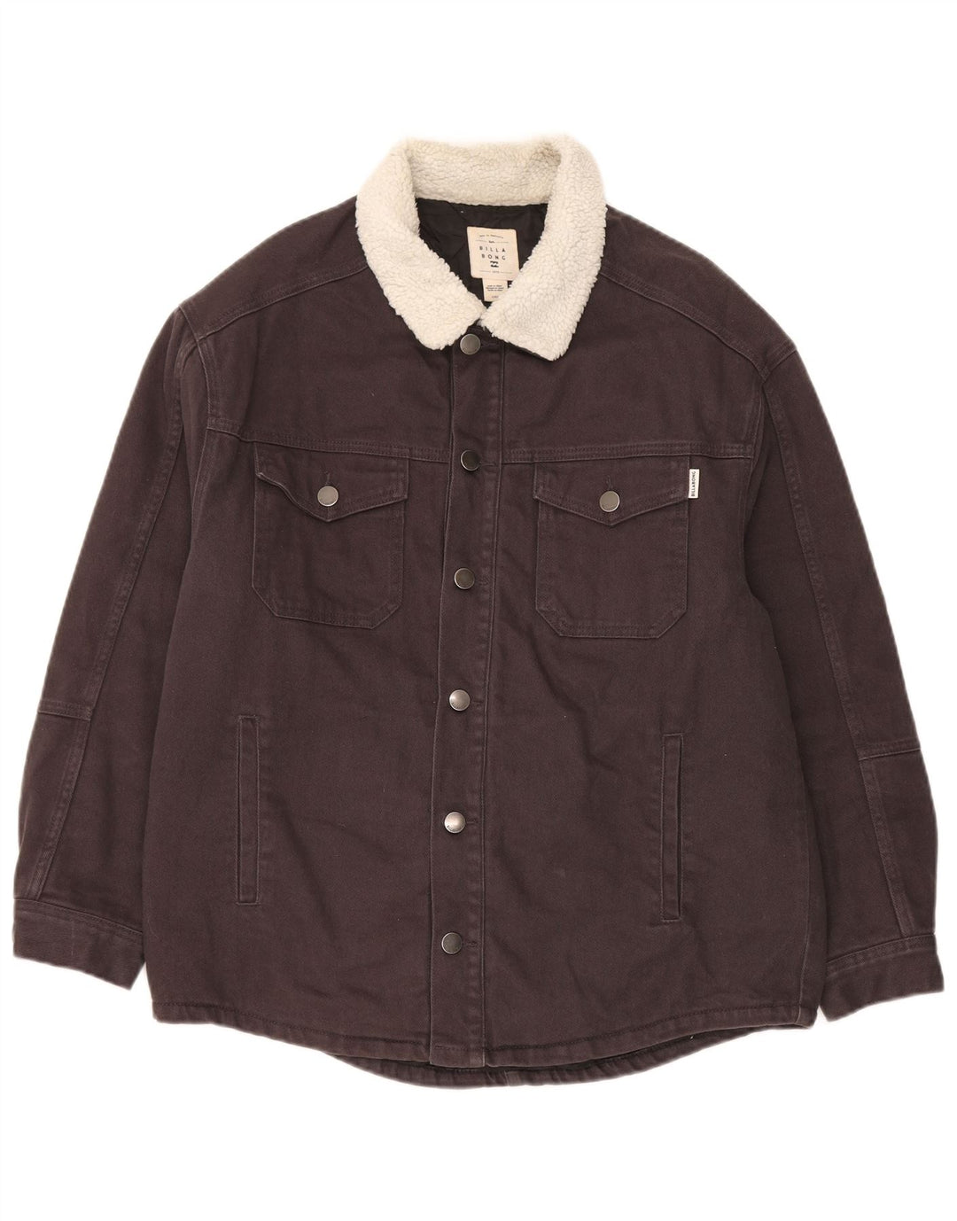 Billabong Veste en jean coupe régulière pour homme UK 40 Large Gris Coton