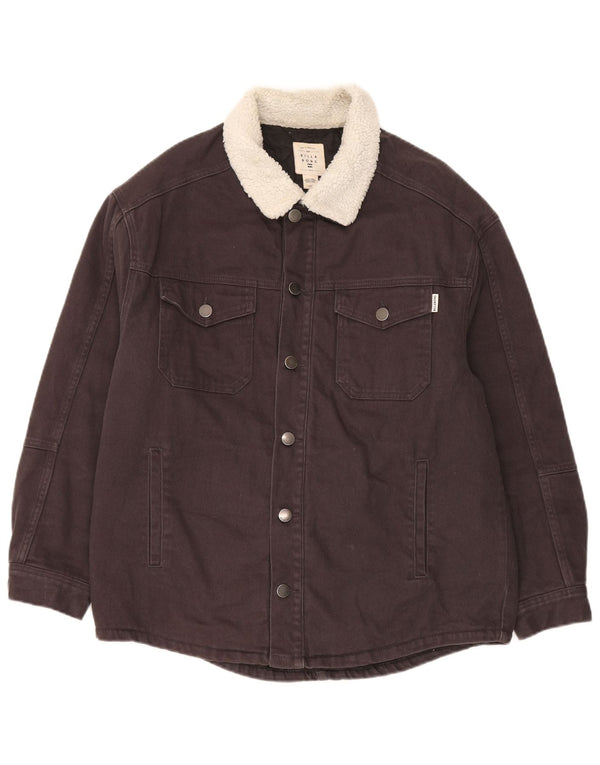 Billabong Veste en jean coupe régulière pour homme UK 40 Large Gris Coton