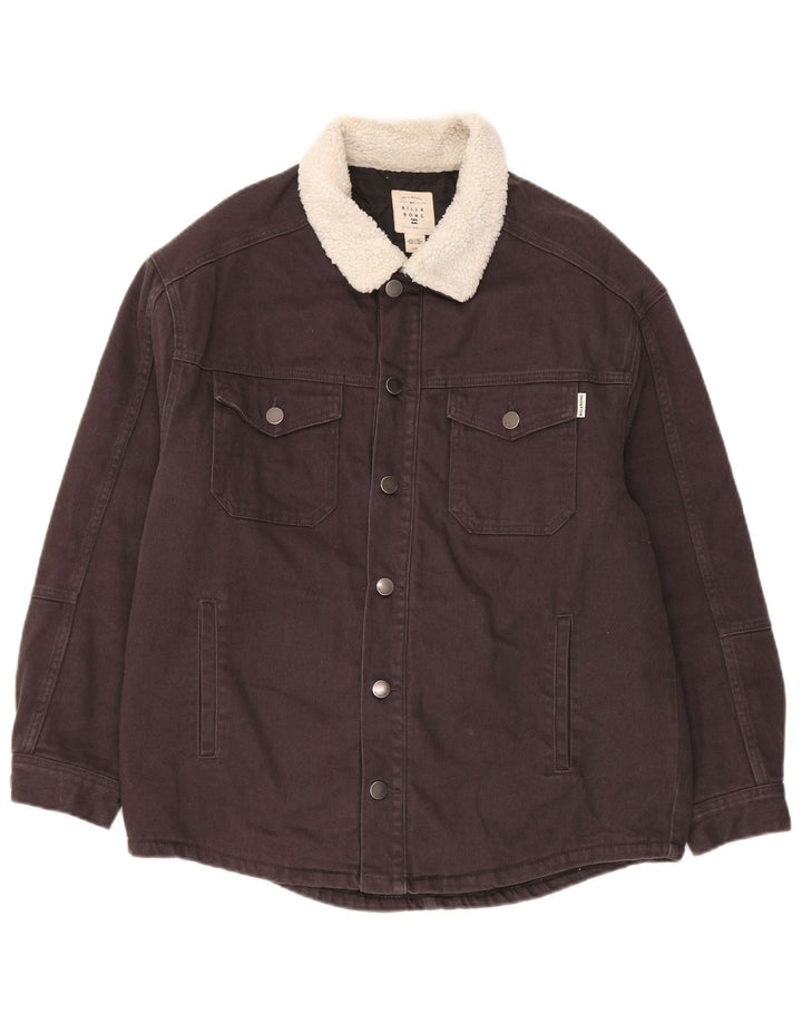 Billabong Veste en jean coupe régulière pour homme UK 40 Large Gris Coton