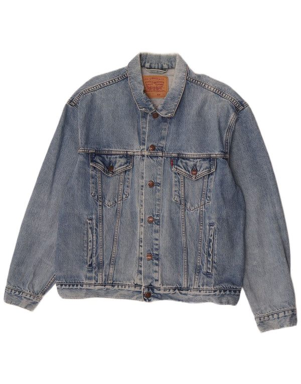 Levi's Veste en Jean Homme UK 42 XL Bleu Coton