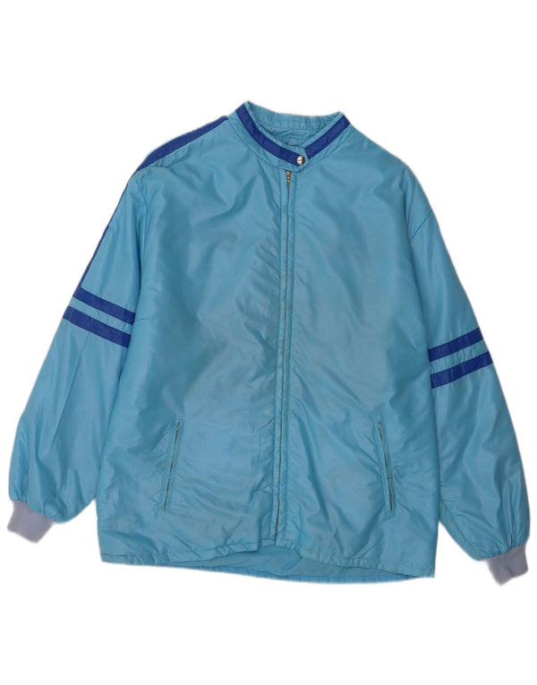 veste de pluie à capuche femme vintage UK 16 Grand Blue Sports