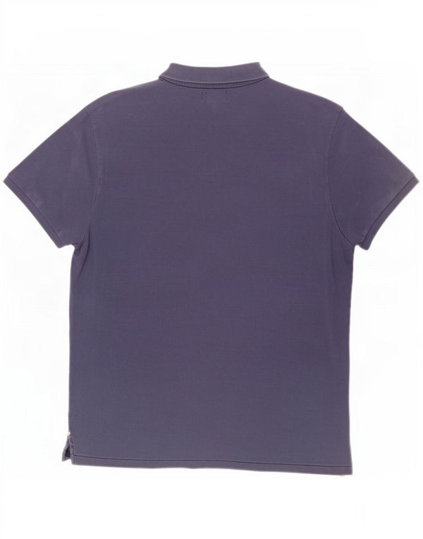 Ralph Lauren Mens Polo Shirt 2XL Navy Blue Cotton