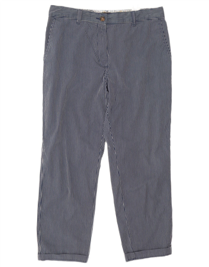 Marks & Spencer Pantalon court pour femme UK 12 Medium W32 L25 Bleu marine