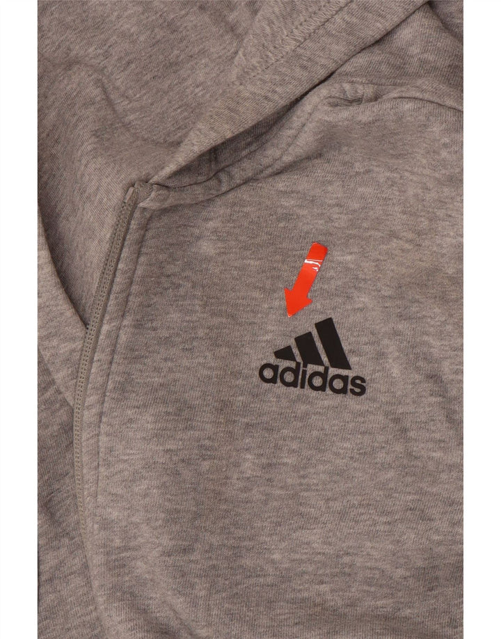 ADIDAS Pull à capuche zippé garçon 11-12 ans Gris
