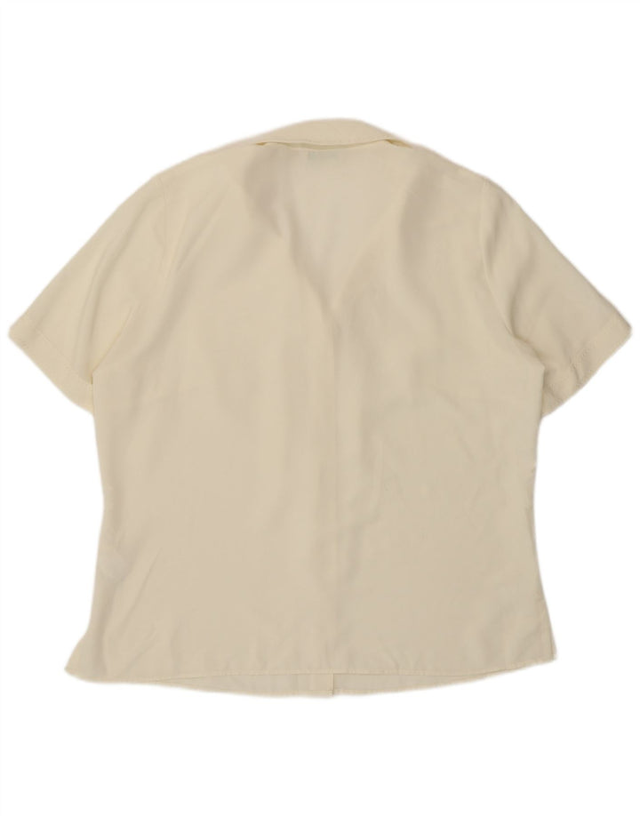 Marks & Spencer Chemise à manches courtes pour femme UK 18 XL Blanc cassé