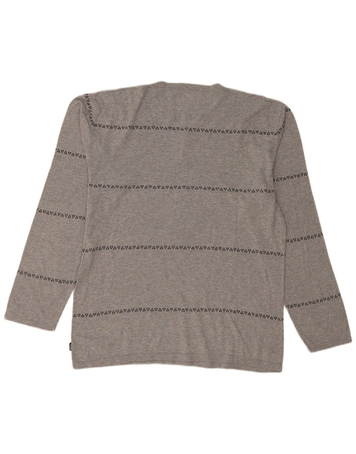 VANS Haut à manches longues pour hommes XL Gris Géométrique