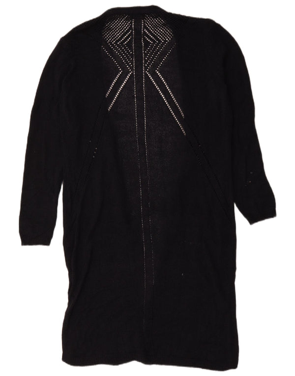 Marks & Spencer Pull cardigan long pour femme UK 14 Large Bleu marine