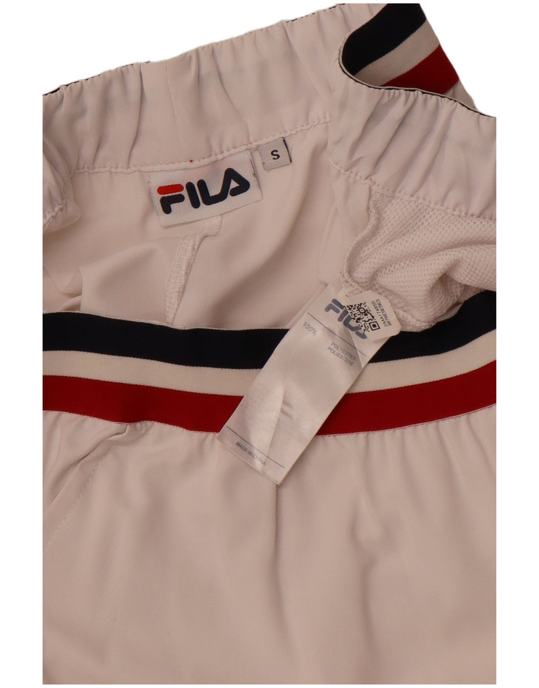 FILA Short de sport homme petit blanc polyester