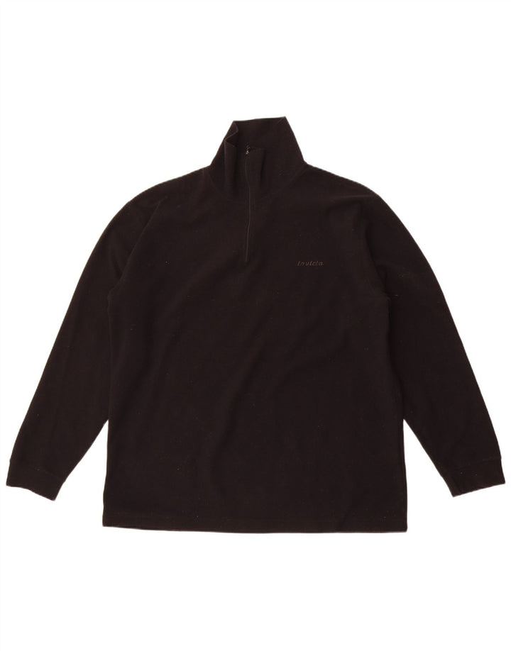 Invicta Pull polaire à col zippé pour homme XL Noir Polyester