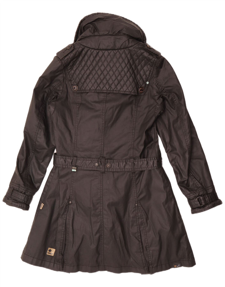 KHUJO Trench-Coat Femme UK 18 XL Noir Polyester