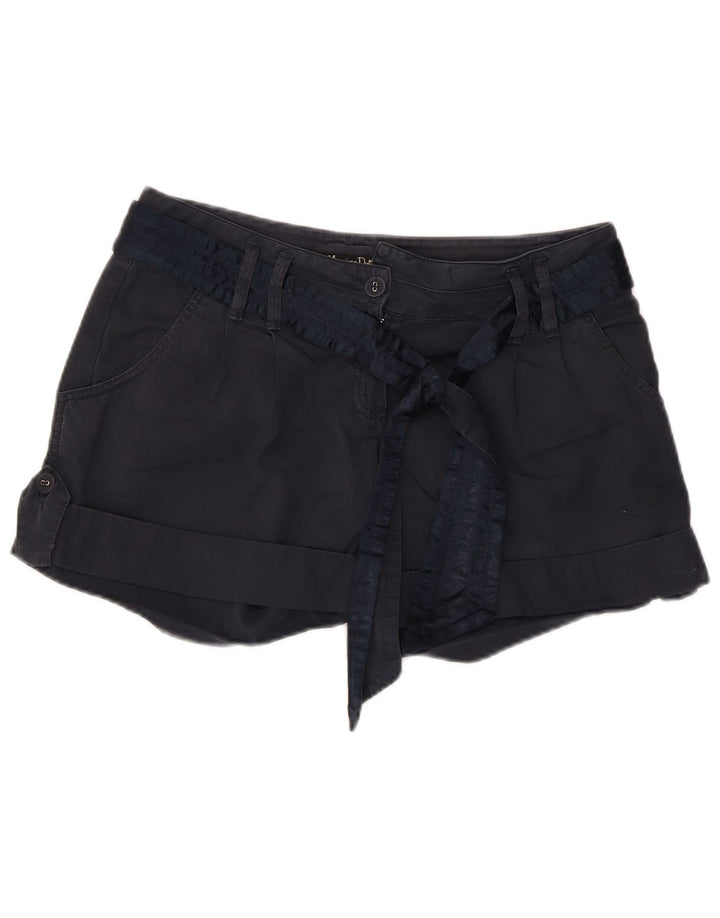 Massimo Dutti Short Chino Femme EU 40 Medium W30 Bleu Marine Coton