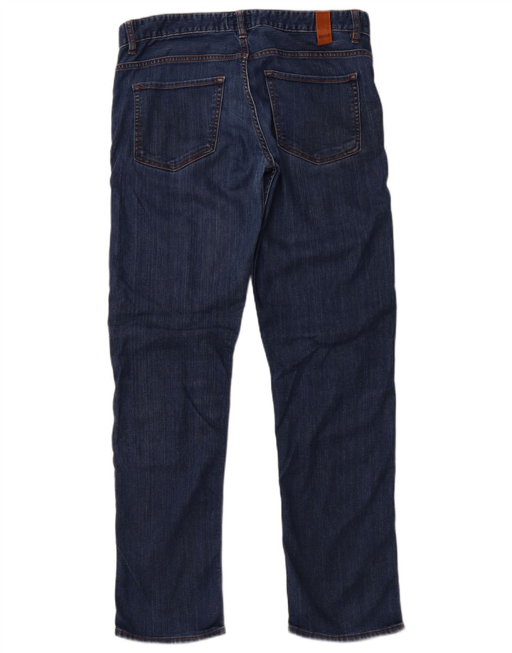 HUGO BOSS Femme Jean Slim W33 L32 Bleu Coton