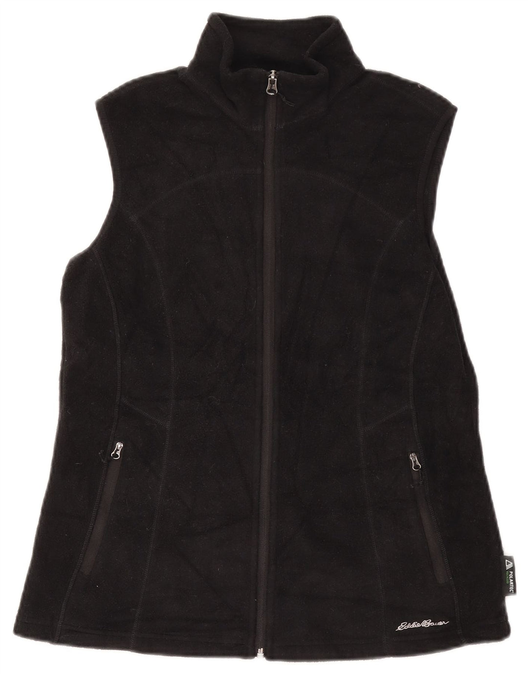 EDDIE BAUER Gilet polaire pour femme UK 12 Medium Noir Polyester