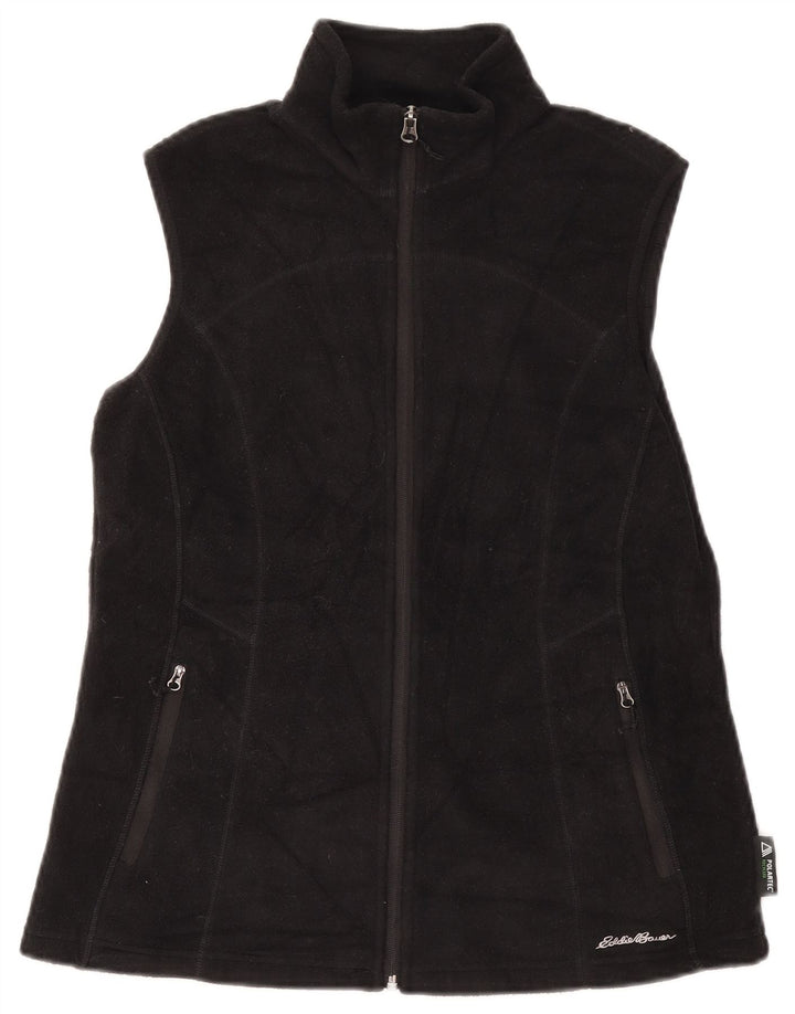 EDDIE BAUER Gilet polaire pour femme UK 12 Medium Noir Polyester