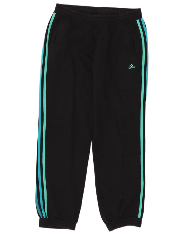 Adidas Pantalon de survêtement pour femme Joggers UK 8/10 Petit coton noir