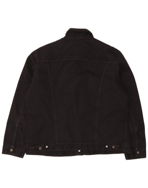 Levi's Veste en Jean Homme UK 42 XL Noir Coton