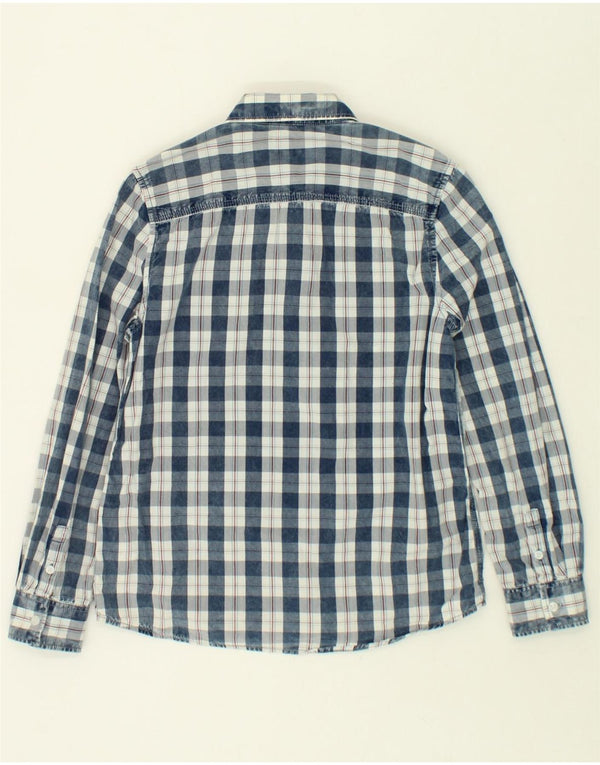 PEPE JEANS Boys Shirt 13-14 Years Blue Check Cotton
