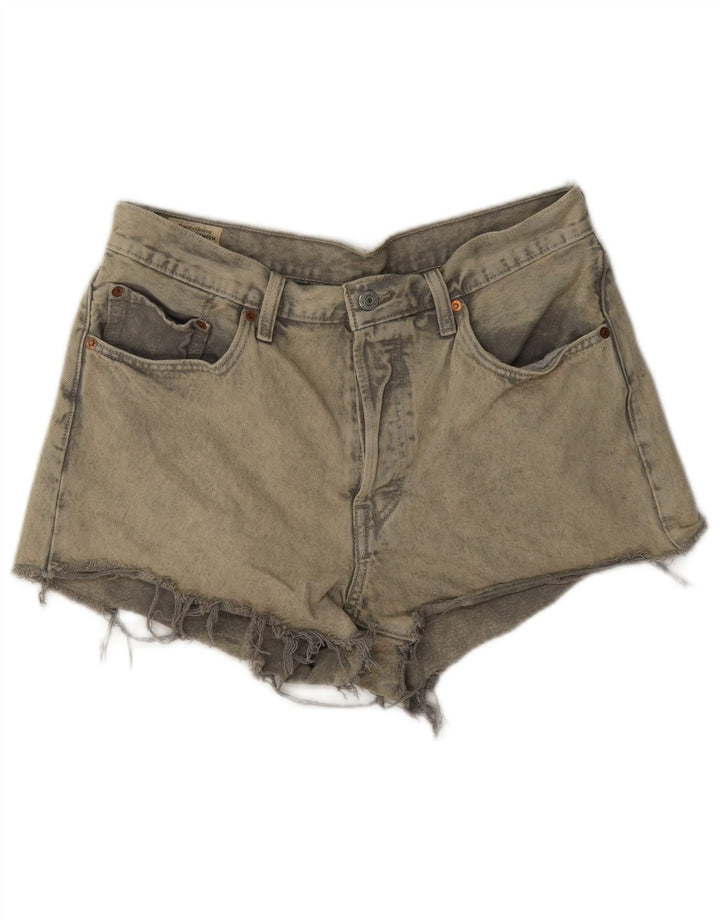 Levi's Short en Jean 501 Femme W30 Gris Moyen
