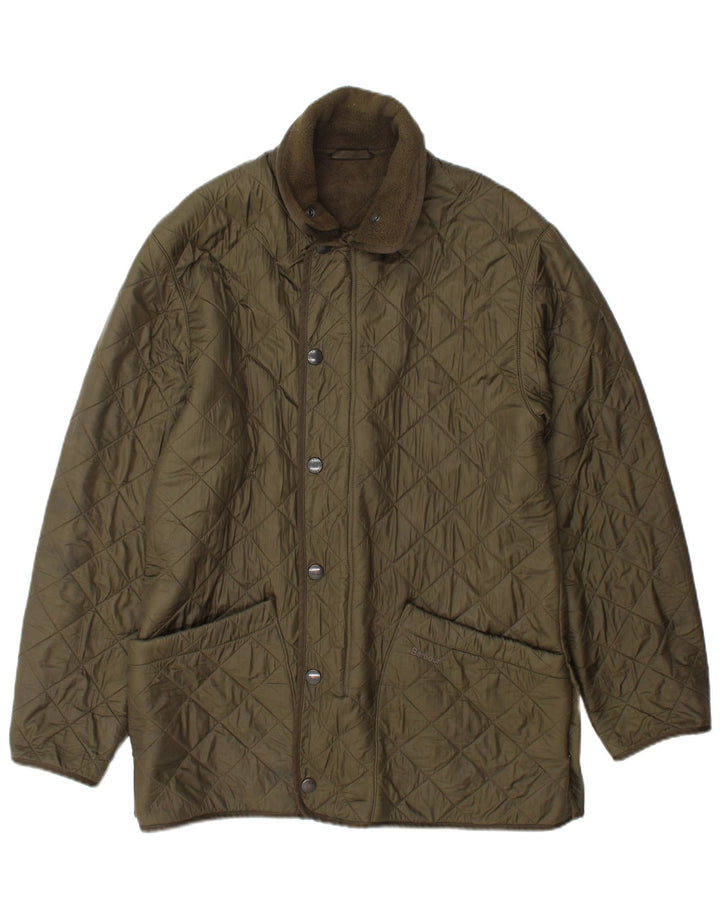 Barbour Veste matelassée pour hommes UK 36 Small Green Polyamide