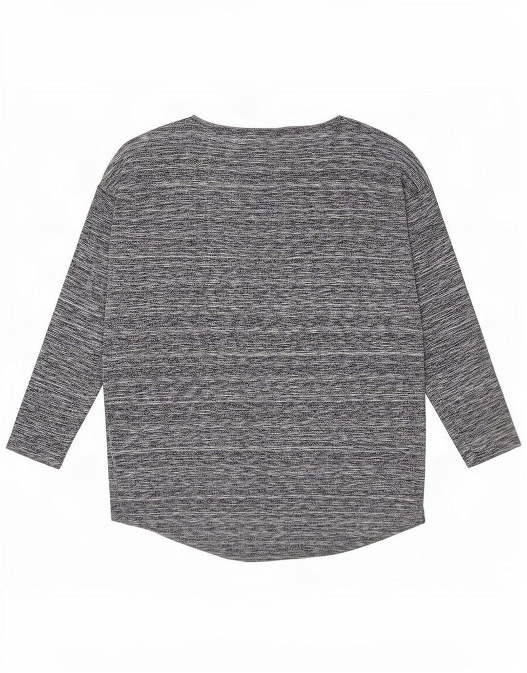 Phase Eight Top Femme Manches Longues UK 42 Gris Moyen Viscose Moucheté