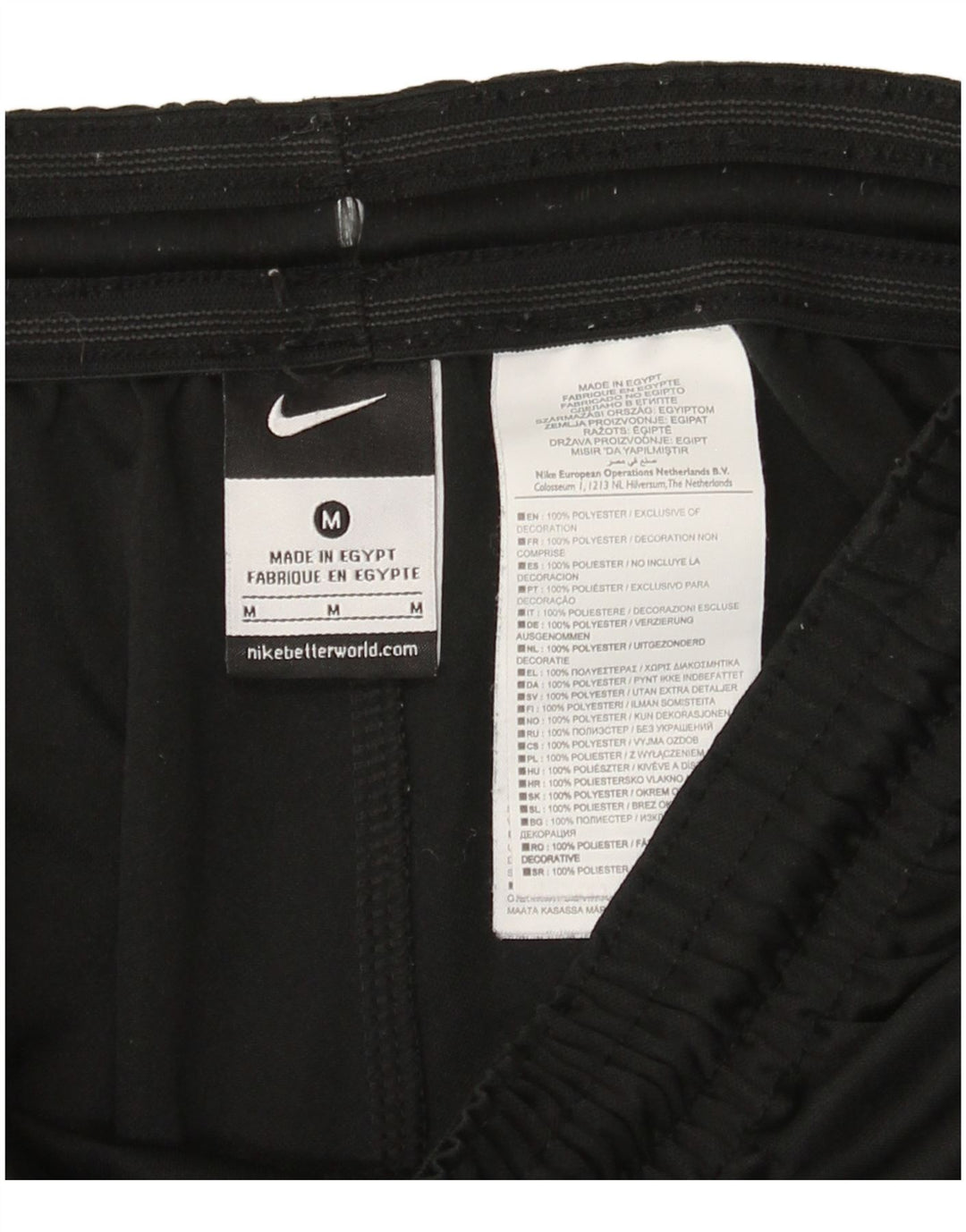 Nike Short de sport pour homme Noir moyen Polyester