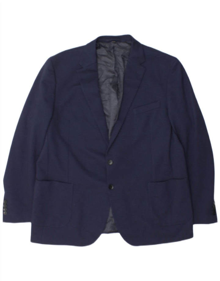 Marks & Spencer Veste blazer à 2 boutons pour homme UK 48 2XL Bleu marine Polyamide