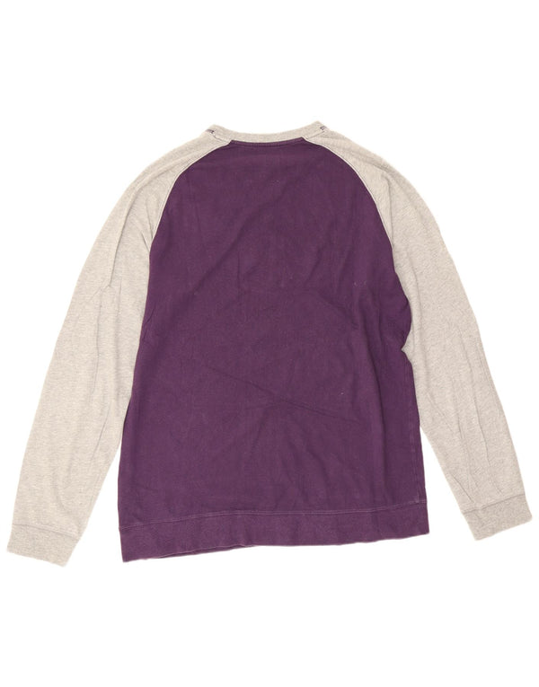 Nike Sweat-shirt coupe standard pour homme UK 42/44 Large Violet Colourblock