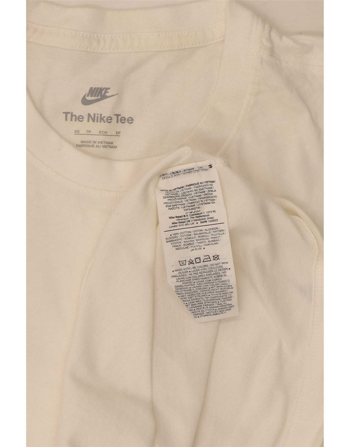 Nike T-Shirt Homme Haut XS Blanc Coton