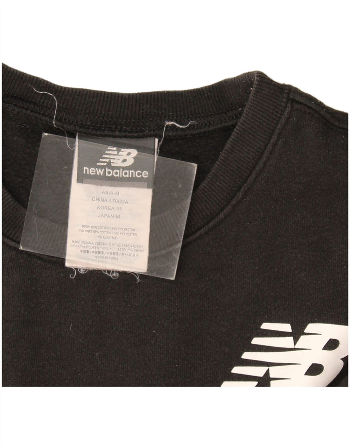 New Balance Sweat-shirt graphique pour hommes Petit coton noir
