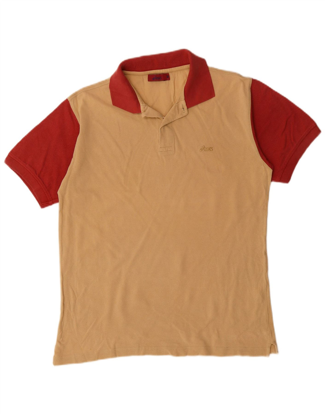 ASICS Polo Rugby Homme Coton Colorblock Beige Moyen