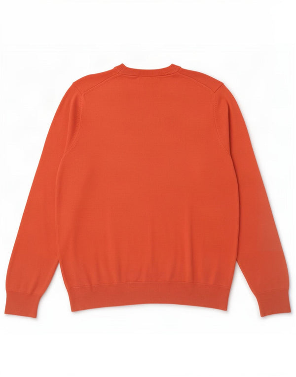Marks & Spencer Mens Crew Neck Jumper Sweater Large Orange