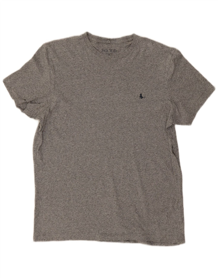 Jack Wills T-Shirt Coupe Classique Homme Gris Moyen Coton
