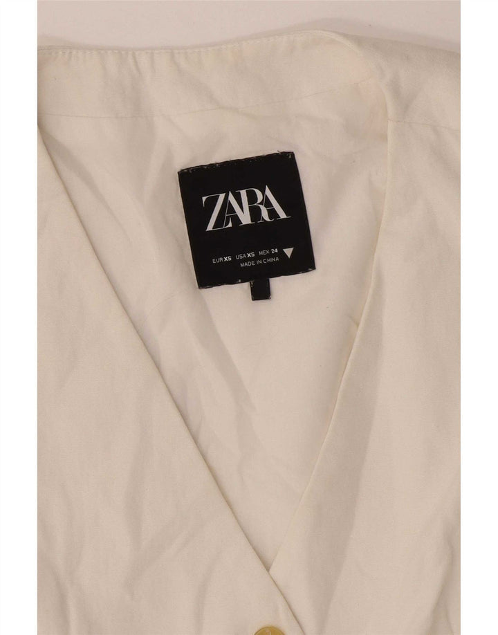 Zara Femme Gilet UK 6 XS Blanc