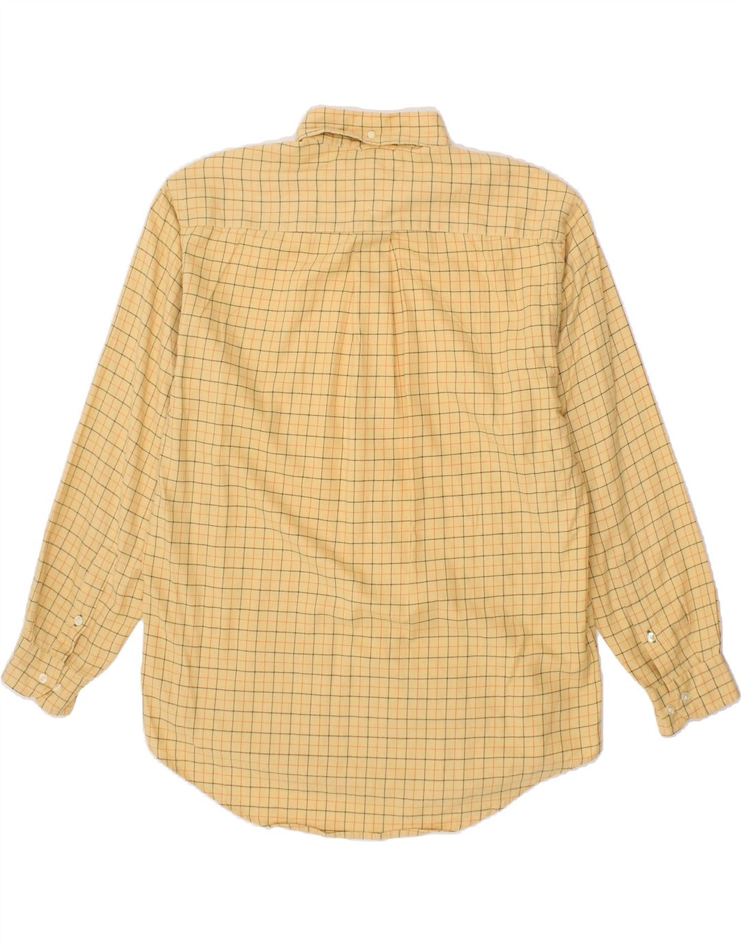 TOMMY HILFIGER Chemise Homme Petit Carreau Jaune Coton