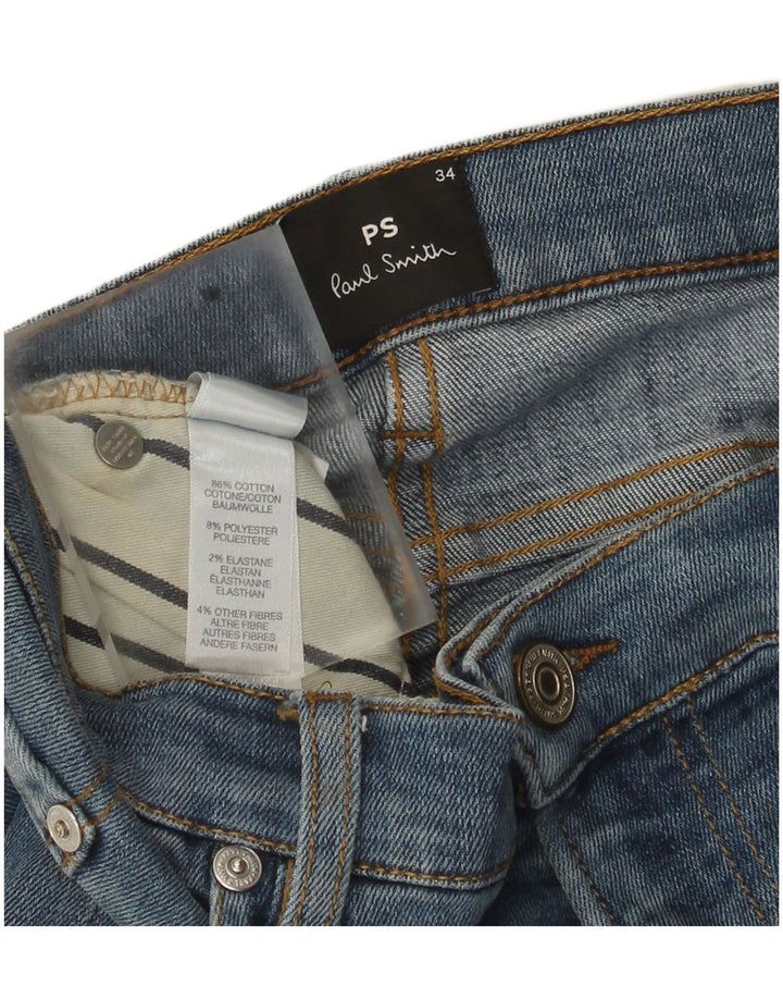 Paul Smith Jean Slim Homme W34 L33 Bleu Coton