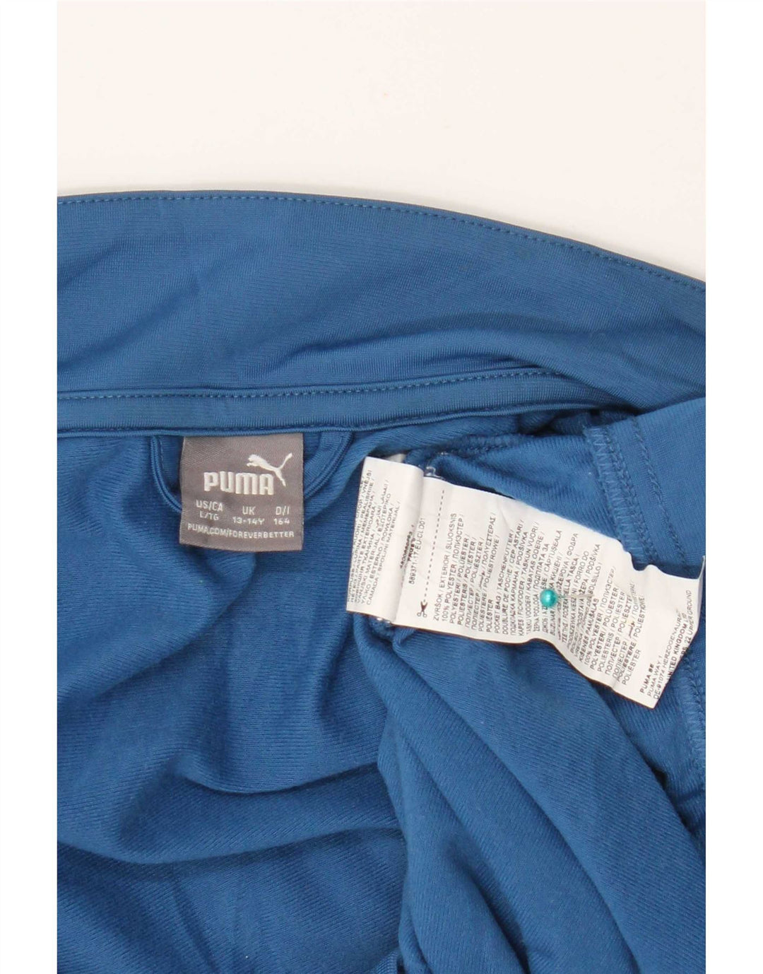 Puma Veste de Survêtement Garçon 13-14 ans Bleu Colorblock Polyester