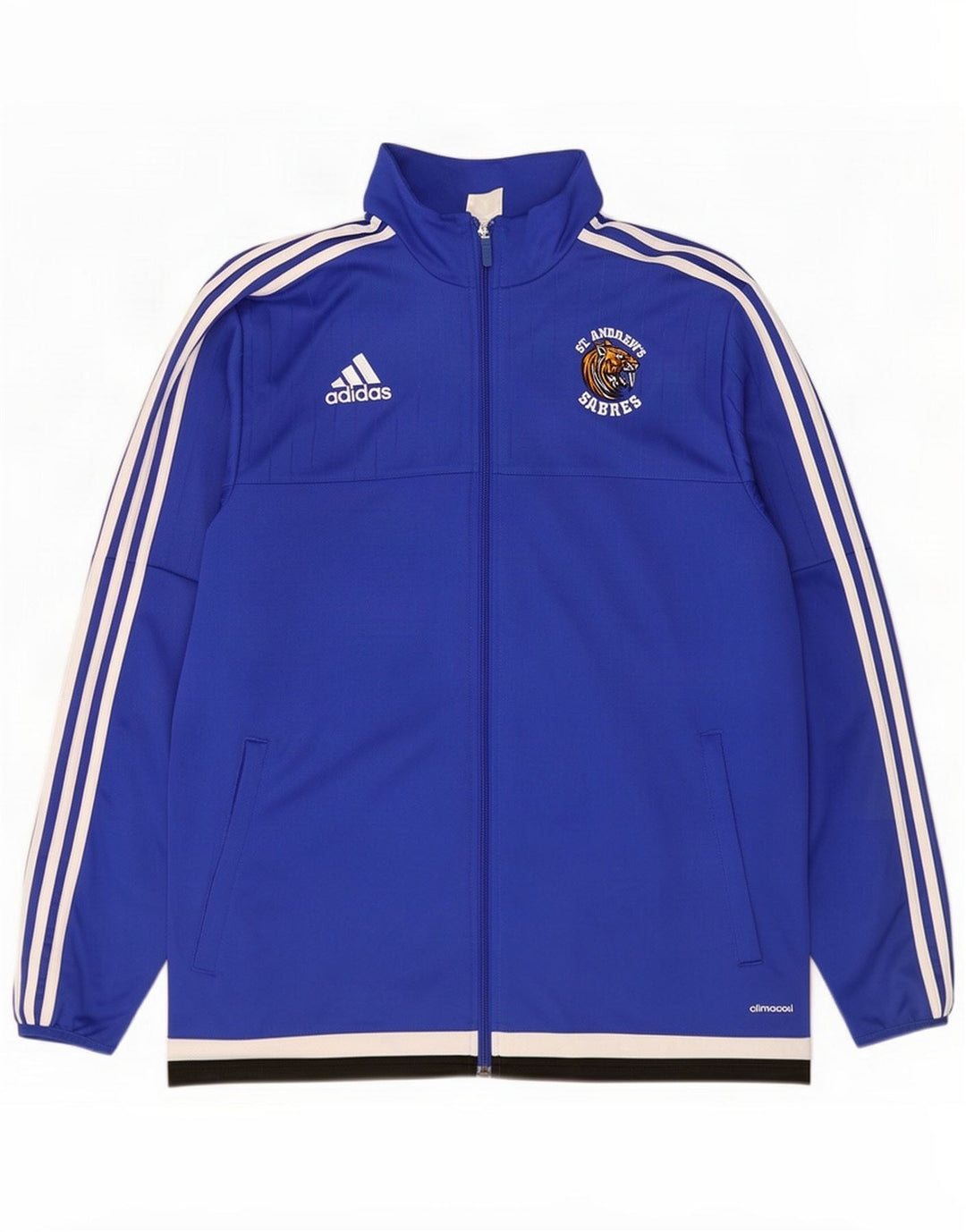 Veste de survêtement Adidas Climacool pour hommes, grand, bleu, polyester