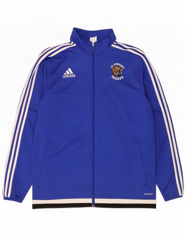 Veste de survêtement Adidas Climacool pour hommes, grand, bleu, polyester