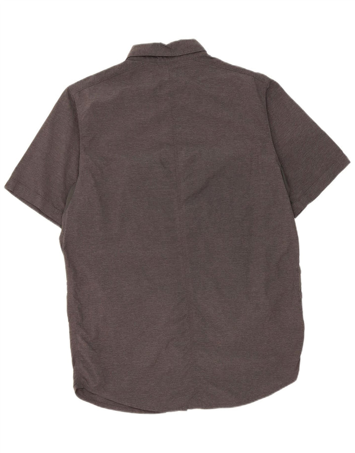 Columbia Chemise à Manches Courtes Homme Gris Moyen Nylon