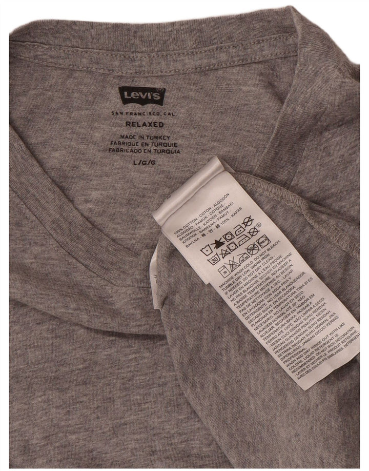 Levi's T-Shirt Relaxed Homme Gris Large Coton
